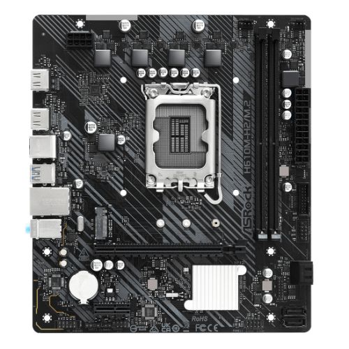 Asrock H610M-HVS/M.2 R2.0, Intel H610, 1700, Micro ATX, 2 DDR4, VGA, HDMI, PCIe4, 1x M.2