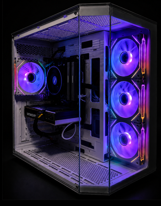 Ryzen 5 5500, RTX 5060 Gaming PC WHITE (Ready to Go, New)