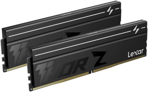 Lexar THOR Z Series OC DDR5 RAM 32GB Kit (2x16GB) 6000 MHz CL36, DRAM 288-Pin UDIMM Desktop Memory, PC Memory High-Performance Computer Memory for Intel XMP 3.0/AMD EXPO, For AI, Gaming, 1.4V