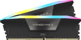 CORSAIR VENGEANCE RGB DDR5 32GB (2x16GB) DDR5 6000MHz CL30 AMD EXPO Intel XMP iCUE Compatible Computer Memory – Gray (CMH32GX5M2B6000Z30K)