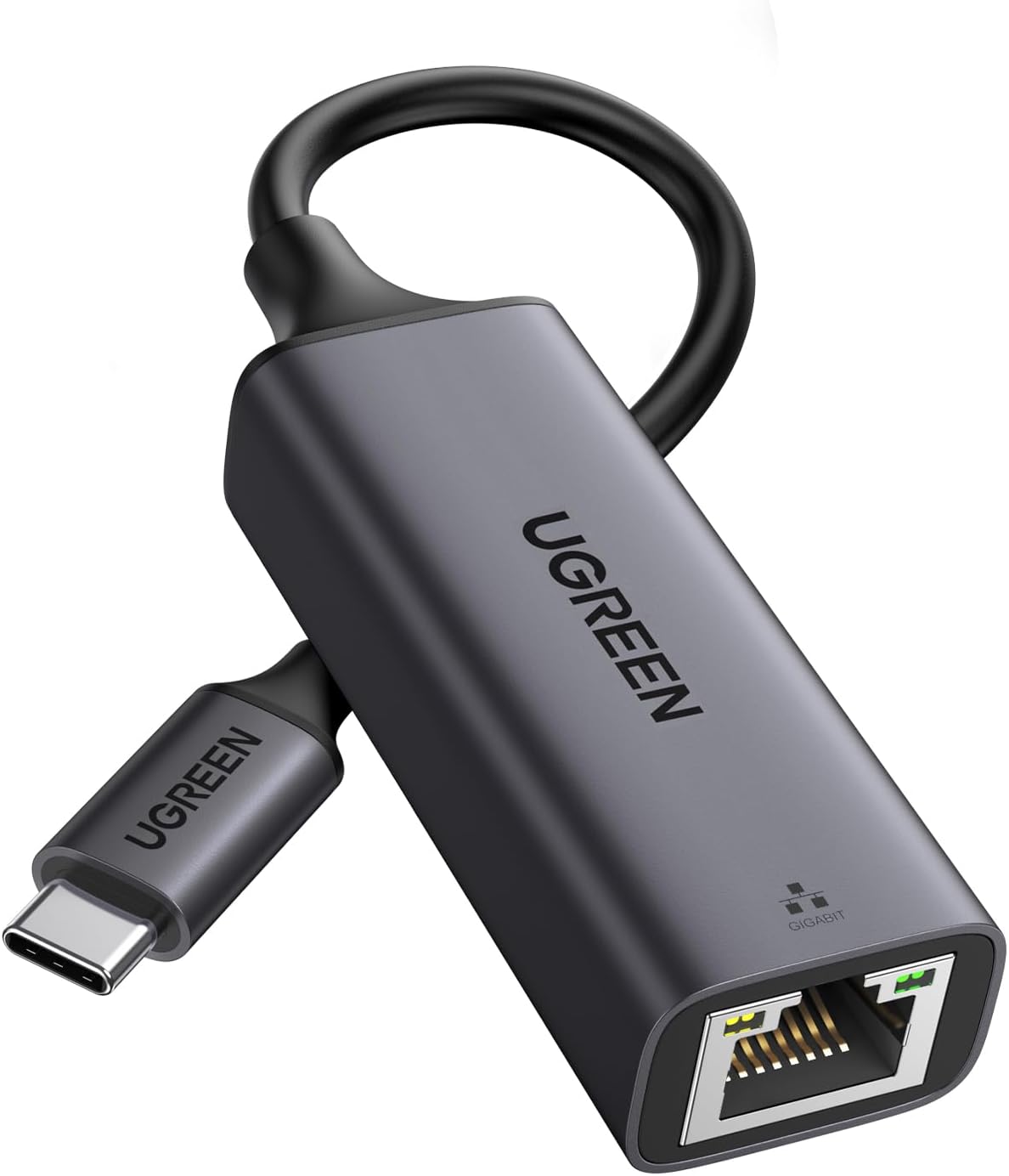 UGREEN USB C to Ethernet Adapter, Gigabit Wired Network Adapter, Aluminum RJ45 1000Mbps Thunderbolt LAN Adaptor Compatible with MacBook Pro 2020, iPhone 15 Pro Max, Steam Deck, Switch