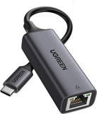 UGREEN USB C to Ethernet Adapter, Gigabit Wired Network Adapter, Aluminum RJ45 1000Mbps Thunderbolt LAN Adaptor Compatible with MacBook Pro 2020, iPhone 15 Pro Max, Steam Deck, Switch
