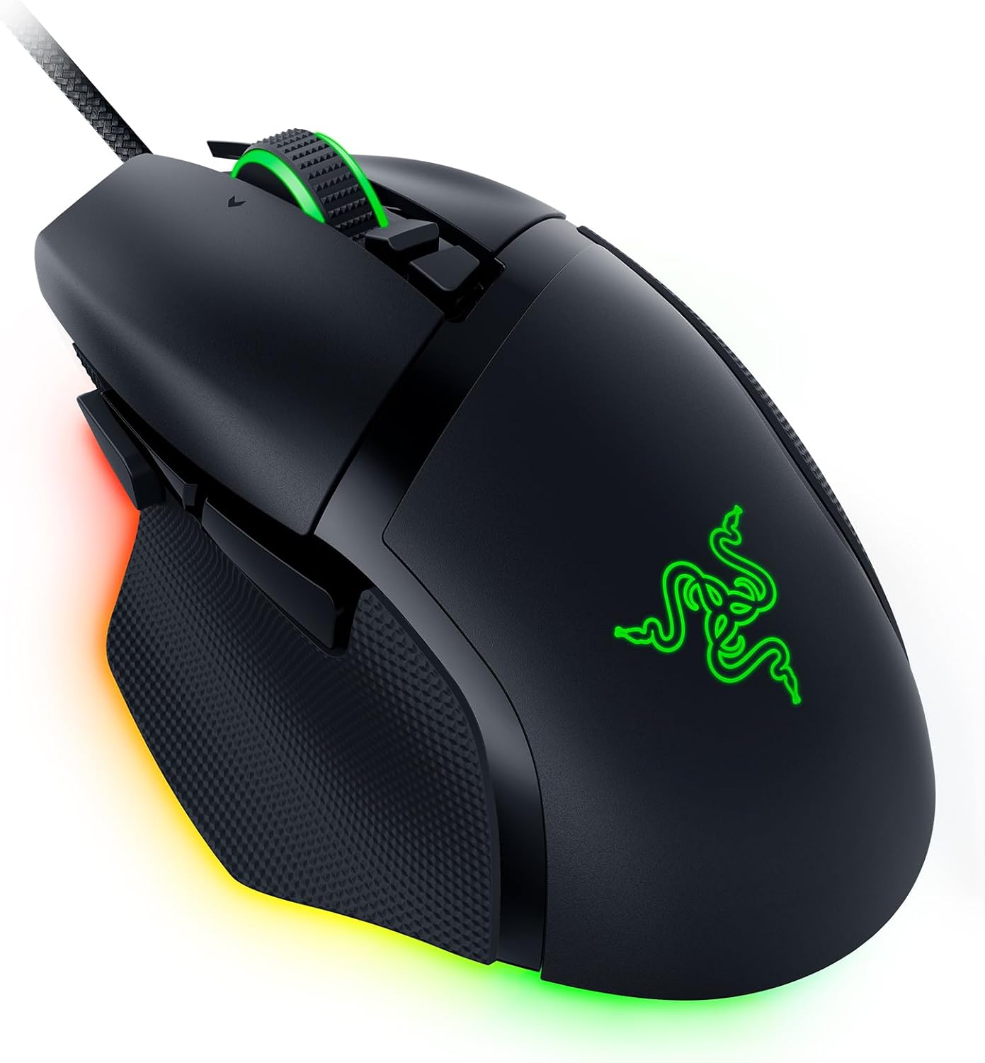 Razer Basilisk V3 - Wired Customisable Gaming Mouse (10+1 Programmable Buttons, HyperScroll Tilt Wheel, 11 Chroma RGB Lighting Zones, Optical Mouse Switches, Focus+ 26K DPI Optical Sensor) Black