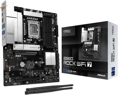 ASRock B860 ROCK WIFI 7 Intel 1851 Socket Motherboard Atx 4X Ddr5 Slots 3X M.2 S