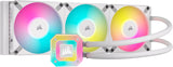 Corsair iCUE H150i ELITE CAPELLIX XT Copper Liquid CPU Cooler - Three AF120 RGB ELITE Fans - 360mm Radiator - Intel® LGA 1700, 1200, 115X, 2066, AMD® AM5, AM4 - Included iCUE COMMANDER CORE - White