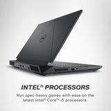 Dell G15 5530 Gaming Laptop - 15.6-inch FHD (1920x1080) 120Hz Display, Intel Core i5-13450HX, 8GB DDR5 RAM, 512GB SSD, Intel Wi-Fi 6, NVIDIA GeForce RTX 3050 GDDR6, Windows 11 Home - Dark Shadow Grey