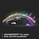 SteelSeries Aerox 5 Wireless Gaming Mouse – Ultra Lightweight 74g – 9 Buttons – Bluetooth/2.4 GHz – 180 Hr Battery – IP54 Water Resistant – PC/MAC – FPS, MOBA, Battle Royale, Black