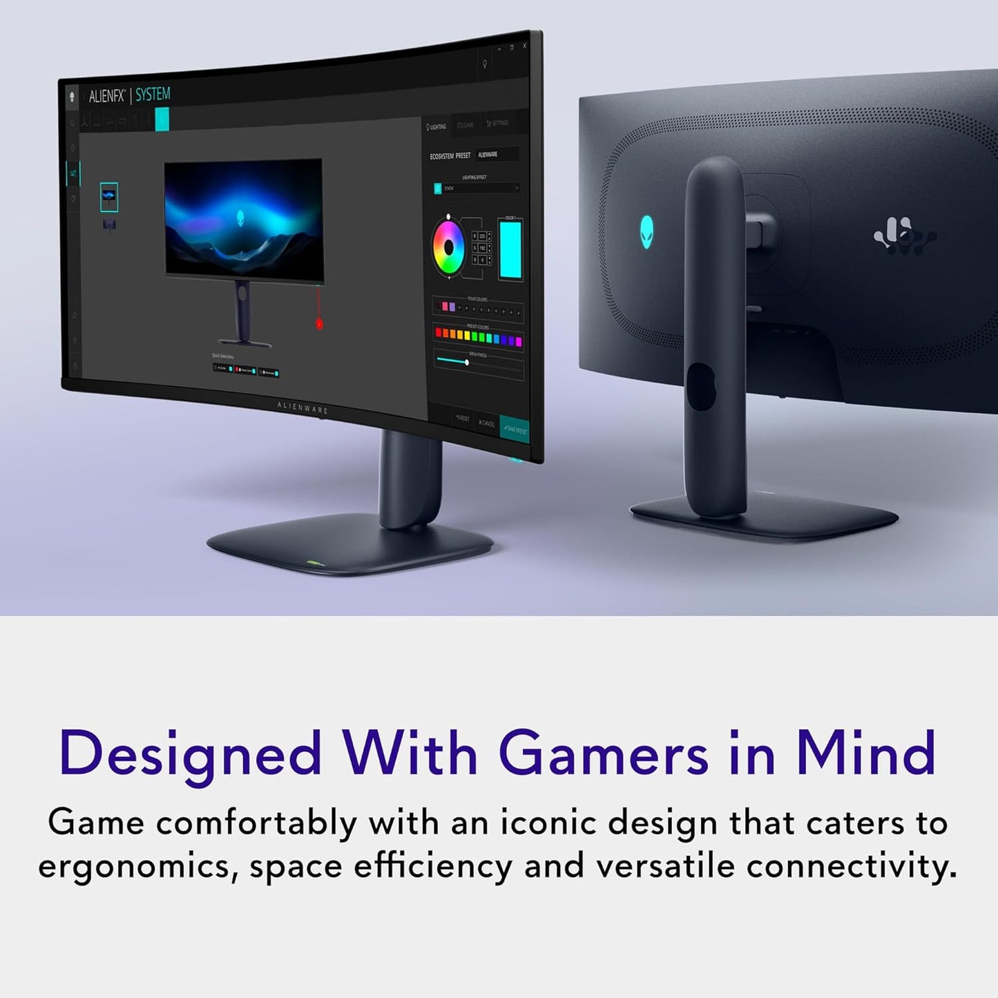 Alienware 34 Gaming Monitor - AW3425DW, WQHD (3440x1440), 21:9 1800R Curved, 240Hz, QD OLED, 0.03ms, NVIDIA G-SYNC Compatible, AMD FreeSync Premium Pro, HDR True Black 400, USB-C, 3 Year Warranty