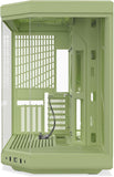 Hyte Y70 Mid-Tower ATX Gaming PC Desktop Case - Panoramic Tempered Glass - Dual Chamber - High Airflow Chassis - PCIE 4.0 Riser Cable Included - New Modern Aesthetic - Matcha Milk (Green)