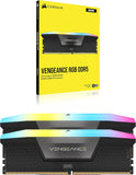 CORSAIR VENGEANCE RGB DDR5 32GB (2x16GB) DDR5 6000MHz CL30 AMD EXPO Intel XMP iCUE Compatible Computer Memory – Gray (CMH32GX5M2B6000Z30K)