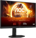 AOC Gaming Q27G4XF - 27" QHD Monitor, 180 Hz, 0.5 ms, FreeSync Prem., G-Sync comp., HDR10 (2560x1440, DisplayPort, HDMI)