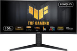 ASUS TUF Gaming VG34VQEL1A Curved Gaming Monitor – 34 inch UWQHD (3440 x 1440), 100Hz, Curved design, Extreme Low Motion Blur, Freesync, 1ms (MPRT),125% sRGB, HDR