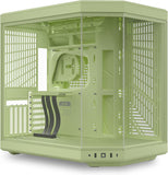 Hyte Y70 Mid-Tower ATX Gaming PC Desktop Case - Panoramic Tempered Glass - Dual Chamber - High Airflow Chassis - PCIE 4.0 Riser Cable Included - New Modern Aesthetic - Matcha Milk (Green)