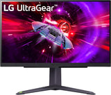 LG UltraGear Gaming Monitor 27GR75Q, 27 inch, 1440p, 165Hz, 1ms GtG, IPS Display, HDR 10, NVIDIA G-Sync & AMD FreeSync compatible, Smart Energy Saving, Displayport, HDMI