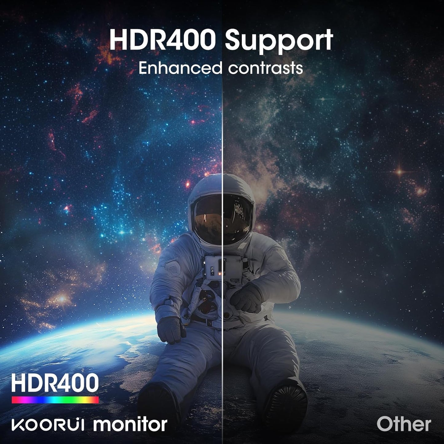 KOORUI 34 Inch Ultrawide Curved Gaming Monitor, 180Hz, WQHD 1440P, 1000R, MPRT 1MS, HDR 400, 2x HDMI 2.0, 1x DisplayPort 1.4, AdaptiveSync, Tilt/Height Adjustable, Black