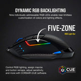 CORSAIR DARK CORE RGB PRO SE Wireless FPS/MOBA Gaming Mouse with Qi Wireless Charging - 18,000 DPI - 8 Programmable Buttons - Sub-1ms Wireless - iCUE Compatible - PC, Mac, PS5, PS4, Xbox - Black