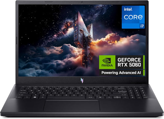 Acer Nitro V15 ANV15-52 Gaming Laptop - Intel Core i7-13620H, 16GB, 1TB SSD, NVIDIA GeForce RTX 5060, 15.6" Full HD 165Hz, Windows 11, Black
