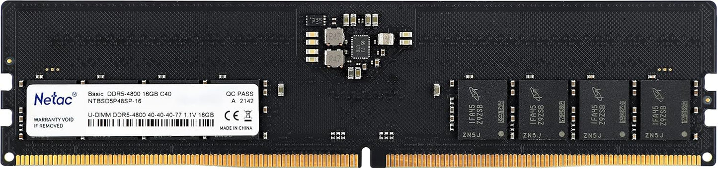 Netac Basic DDR5-4800 16GB C40 U-DIMM 288-Pin