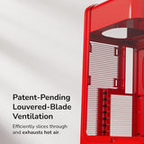 Hyte X50 Modern Performance ATX Mid-Tower PC Gaming Case - Wild Cherry (Red)