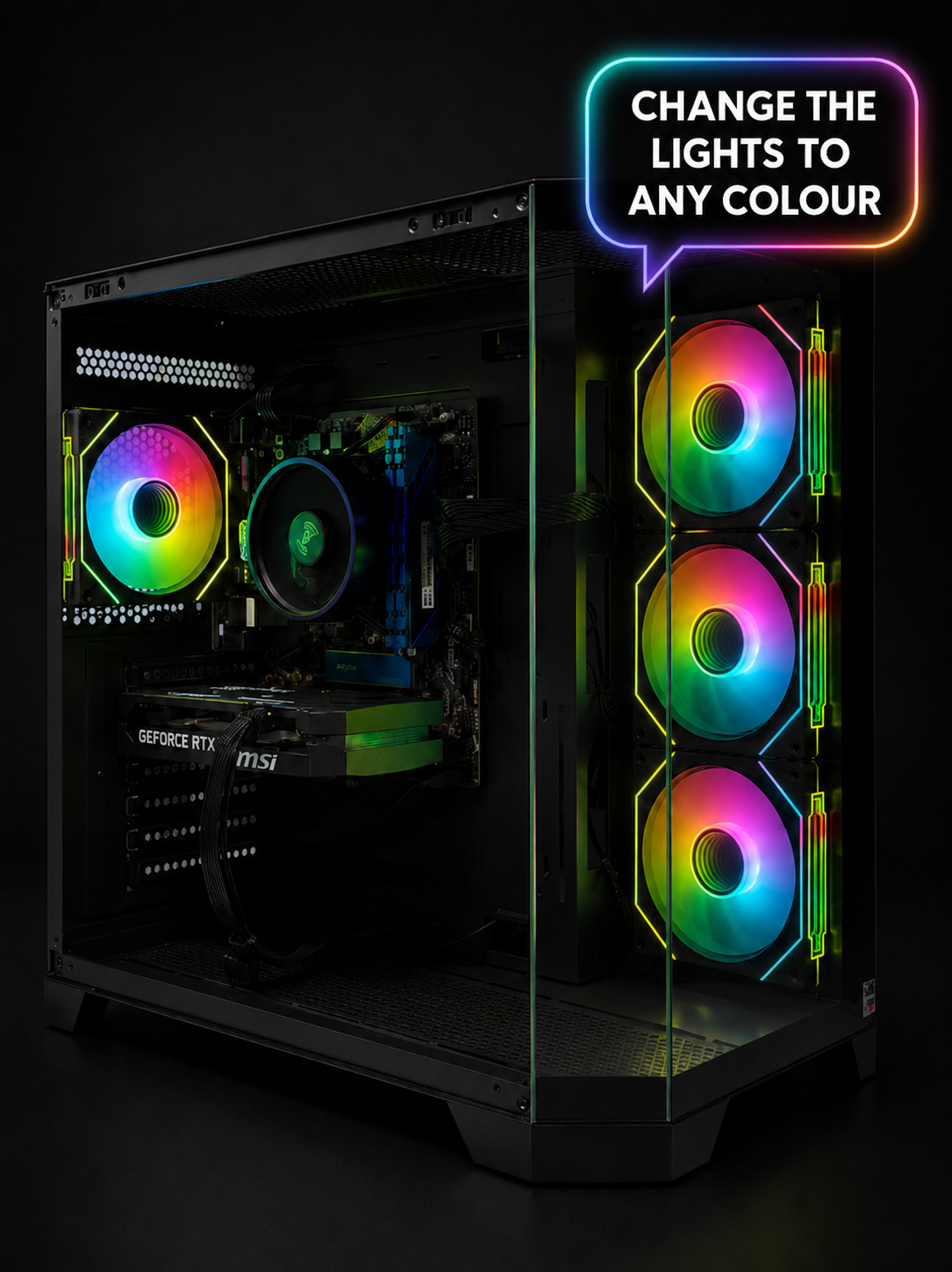 Ryzen 5 5500, RTX 5060 Gaming PC BLACK (Ready to Go, New)