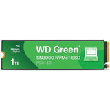 WD Green SN3000(WDS100T4G0E-00CPSO) 1TB NVMe SSD, M.2 Interface, PCIe Gen4, 2280, Read 5000MB/s, Write 4200MB/s, 3 Year Limited Warranty