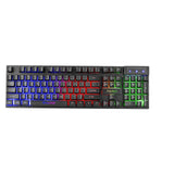 Marvo Scorpion K605 Gaming Keyboard, 3 Colour LED Backlit, USB 2.0, Frameless Design with Multi-Media and Anti-ghosting Keys, UK Layout