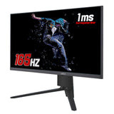 piXL CM27F10 27 Inch Frameless Gaming Monitor, Widescreen LCD Panel, Full HD 1920x1080, 1ms Response Time, 165Hz Refresh, Display Port / HDMI, 16.7 Million Colour Support VESA Wall Mount, Black Finish