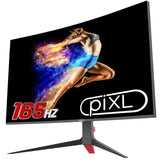 piXL CM32GF5 32 Inch Curved Gaming Monitor, 144Hz/ 165Hz