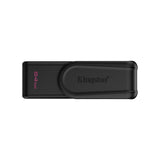 Kingston DataTraveler Exodia S DTXS/64GB USB Flash Drive, 64GB, USB 3.2, Black, Swivel Cap Design