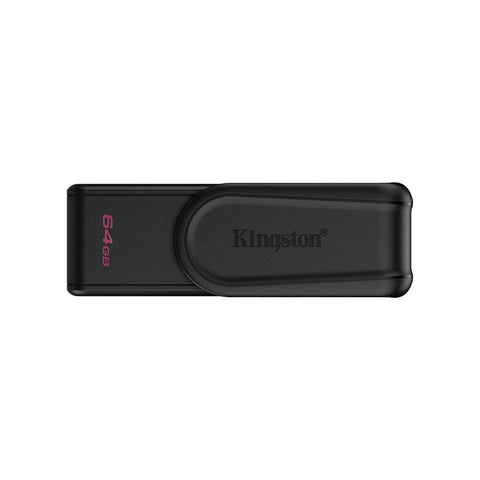 Kingston DataTraveler Exodia S DTXS/64GB USB Flash Drive, 64GB, USB 3.2, Black, Swivel Cap Design