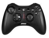 MSI FORCE GC20 V2 Wired PC Gamepad Controller - Interchangeable D-Pad Covers, Dual Vibration Motors, USB 2.0 - Wired