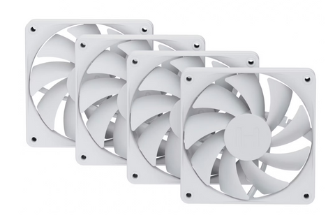 HYTE FA12 120mm PWM Fan 4 Pack - White