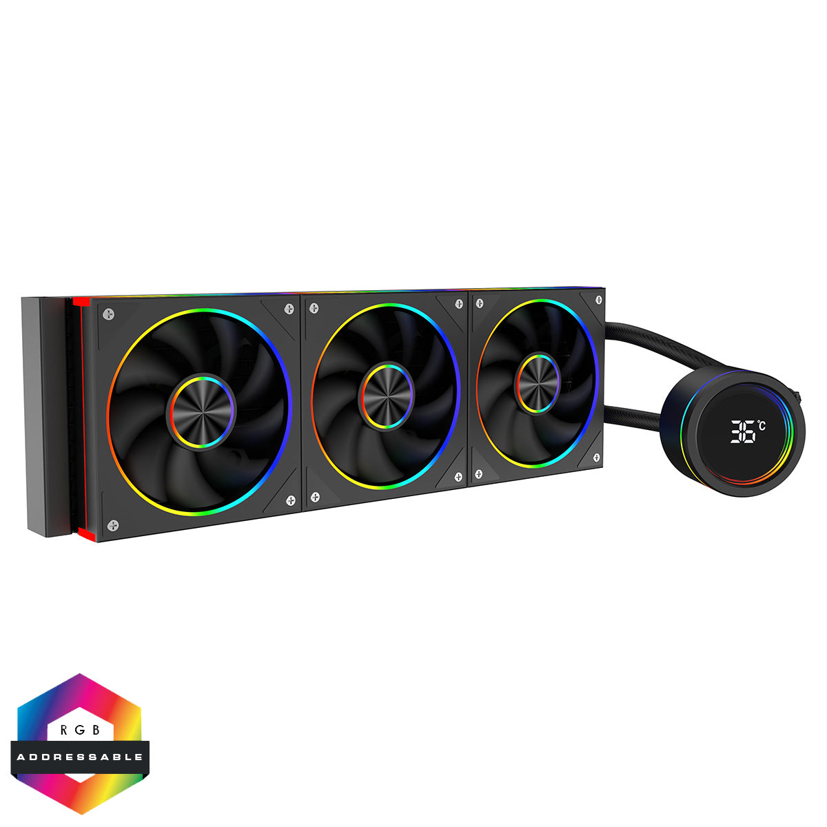 CIT Pro Saturn Watercooler 360mm Black With Display