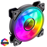GameMax Infinity 120mm ARGB Dual-Ring Black Fan