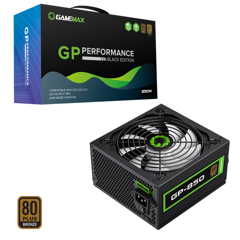 GameMax GP850 850W 80 Plus Bronze Wired Power Supply