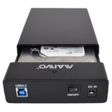 Maiwo USB 3.0 3.5" External Hard Drive Enclosure with Power Adapter