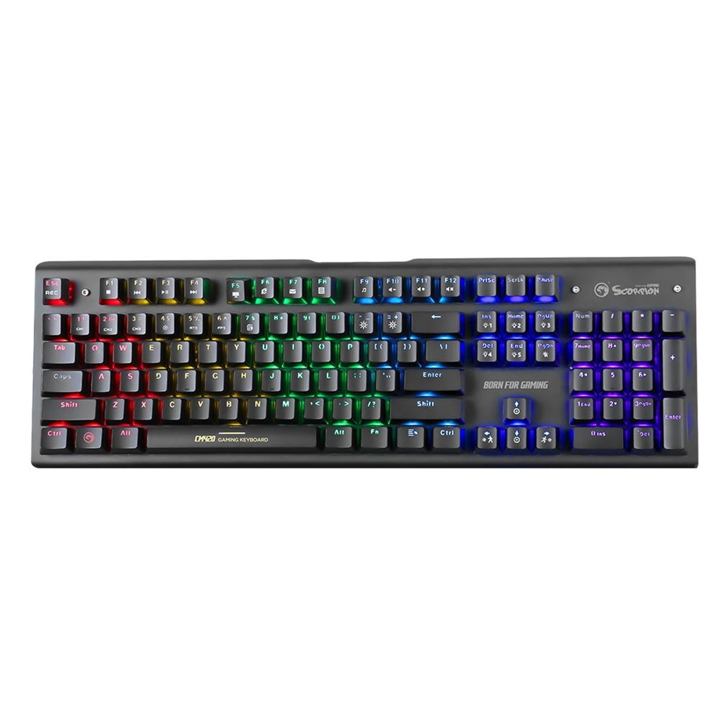 Marvo Scorpion CM420-UK Mechanical Keyboard Mouse and Gaming Surface 3-in-1 RGB Gaming Kit