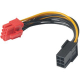 Akasa PCIe 6-pin to PCIe 2.0 8-pin Adapter Cable, 10cm