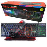 Marvo Scorpion CM409-UK 4-in-1 Gaming Bundle, Keyboard, Headset, Mouse and Mouse Pad