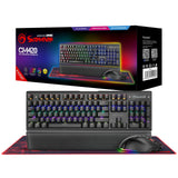 Marvo Scorpion CM420-UK Mechanical Keyboard Mouse and Gaming Surface 3-in-1 RGB Gaming Kit