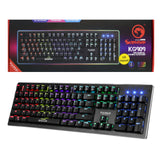 Marvo Scorpion KG909 RGB LED Full Size Mechanical Gaming Keyboard with Blue Switches