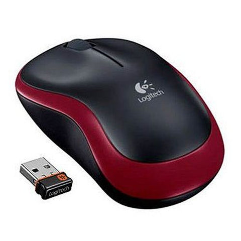 Logitech M185 Wireless Notebook Mouse, USB Nano Receiver, Black/Red4