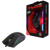 Marvo Scorpion M513 USB RGB LED Black Programmable Gaming Mouse