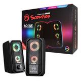 Marvo Scorpion SG-265 Black with RGB LED Stereo Gaming Speakers