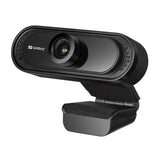 Sandberg USB FHD 2MP Webcam with Mic, 1080p, 30fps, Glass Lens, 60°, Clip-on/Stand, 5 Year Warranty